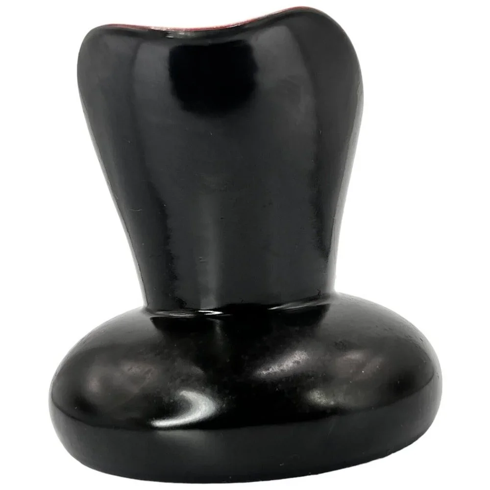 Crown Devon Creamer‎ Black And Red Ceramic Made In England Small Pitcher